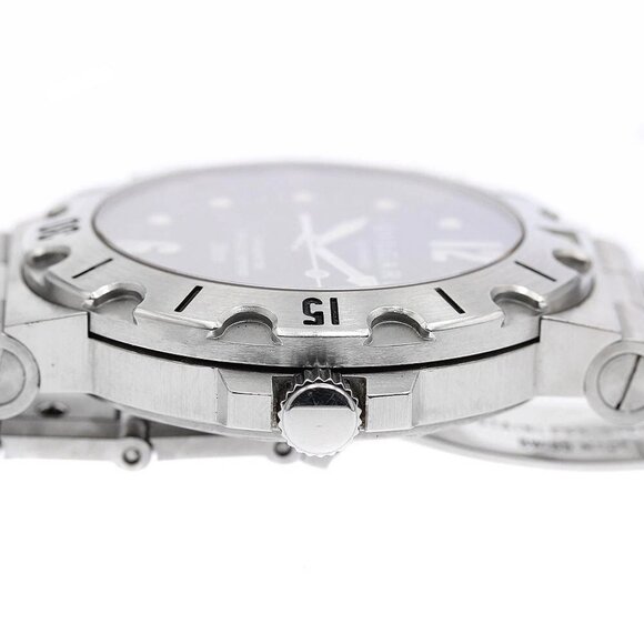 BVLGARI Diagono Scuba SD38S Date black Dial Automatic Men's Watch - Picture 4 of 12